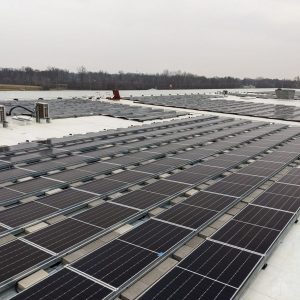 snow solar panel